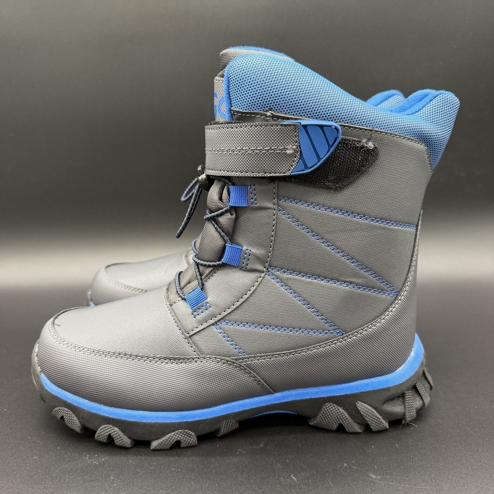 DSG Kids Menace 100G Winter Snow Boots Size 6 Black & Blue 3M Thinsulate Boys